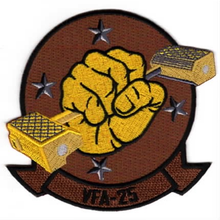 VFA-25 *SPECIALTY* Patch (PLANE CAPT/Brown)
