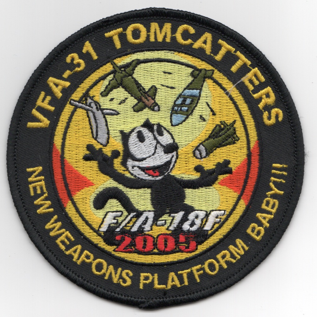 VFA-31 F/A-18F Weapons Patch (Black-Round)