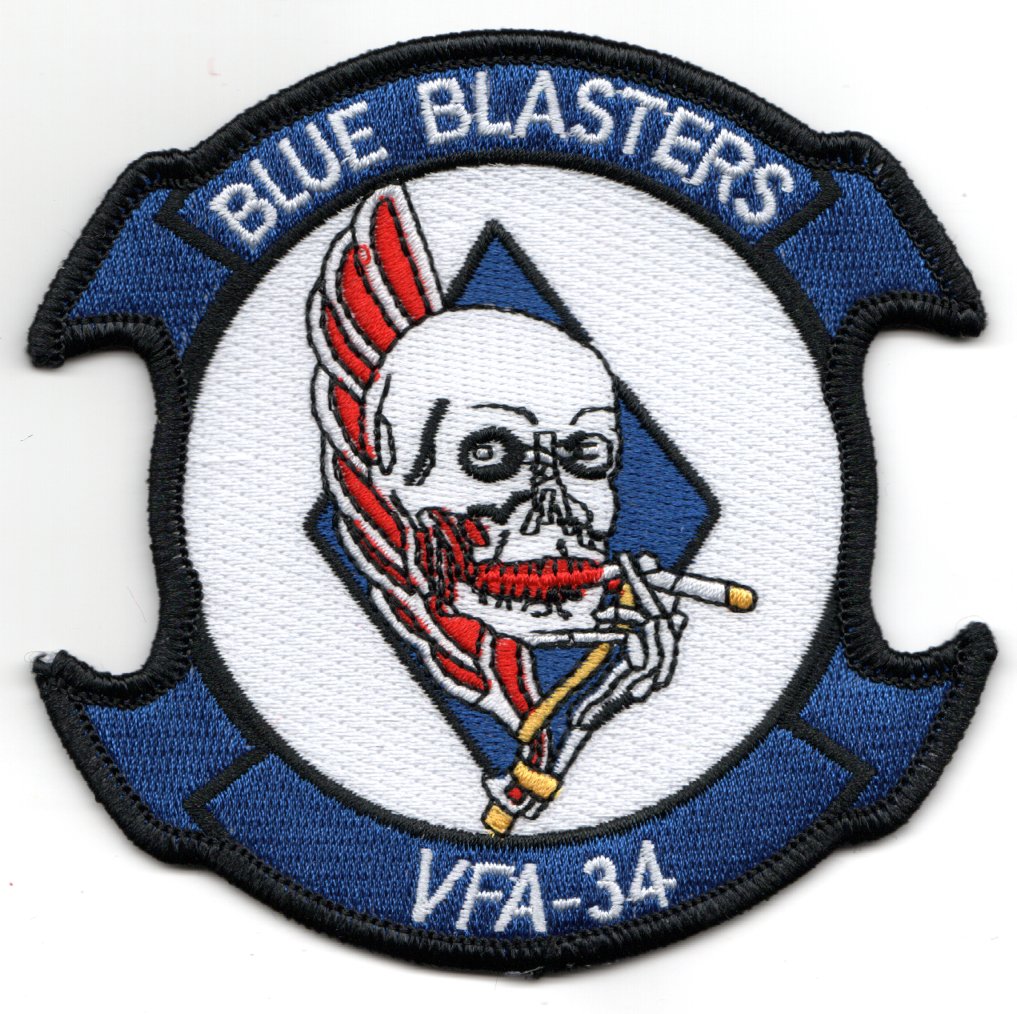 VFA-34 Squadron Patch (Blue/White)