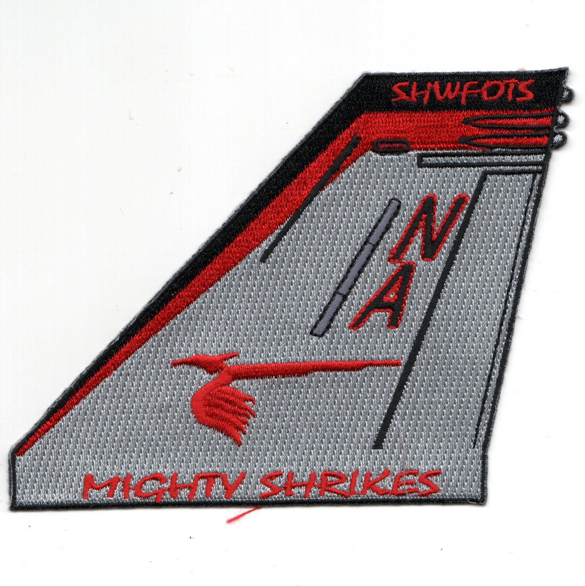 VFA-94 *NA* TAILFIN Patch (Gray/Red)