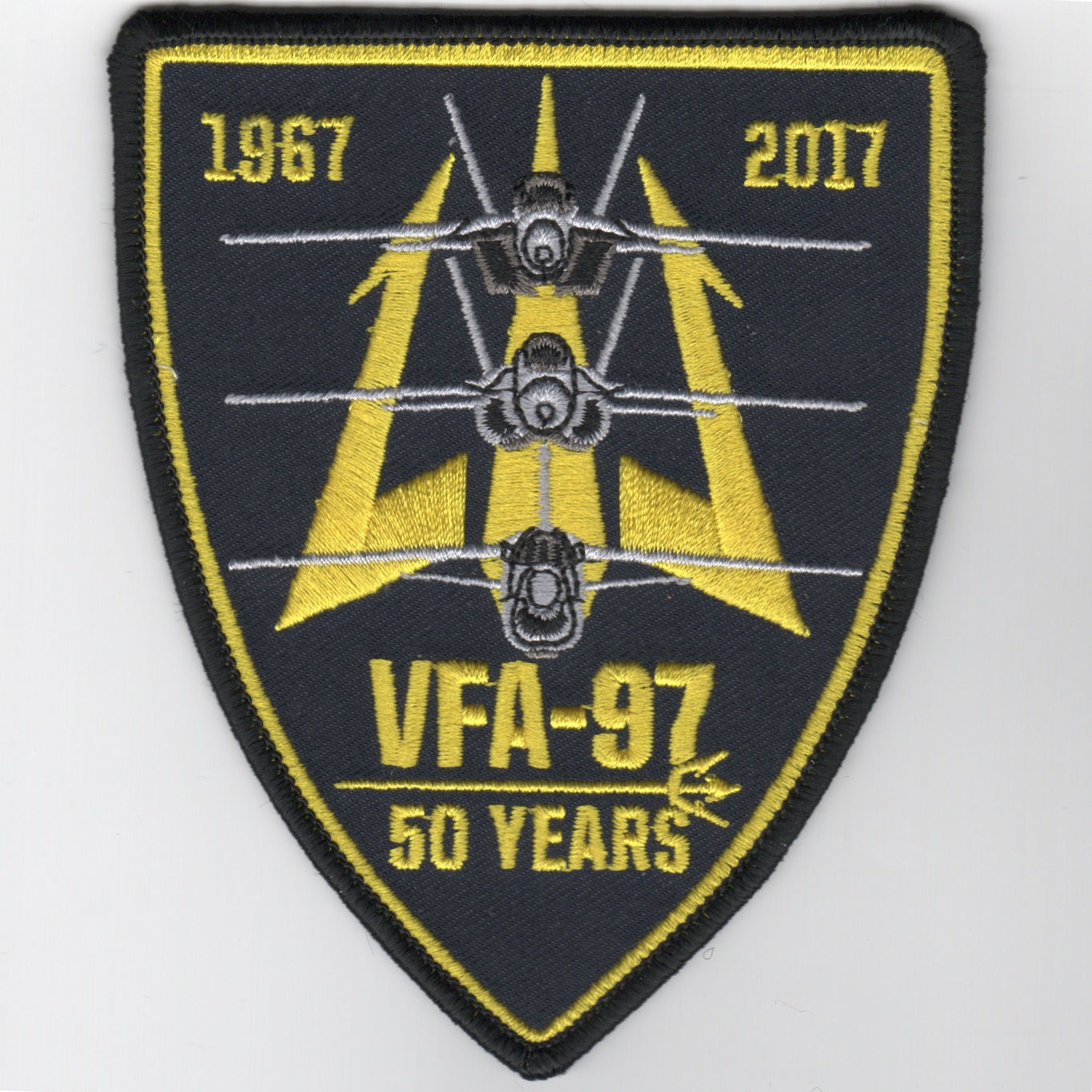 VFA-97 '50th Anniv' Shield Patch (Velcro)