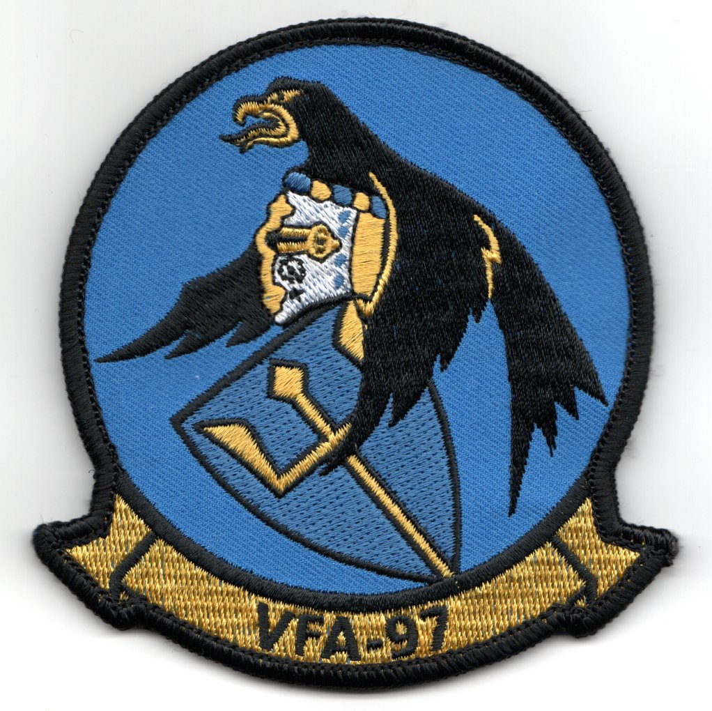 VFA-97 Squadron Patch (F-18/Dark Blue)