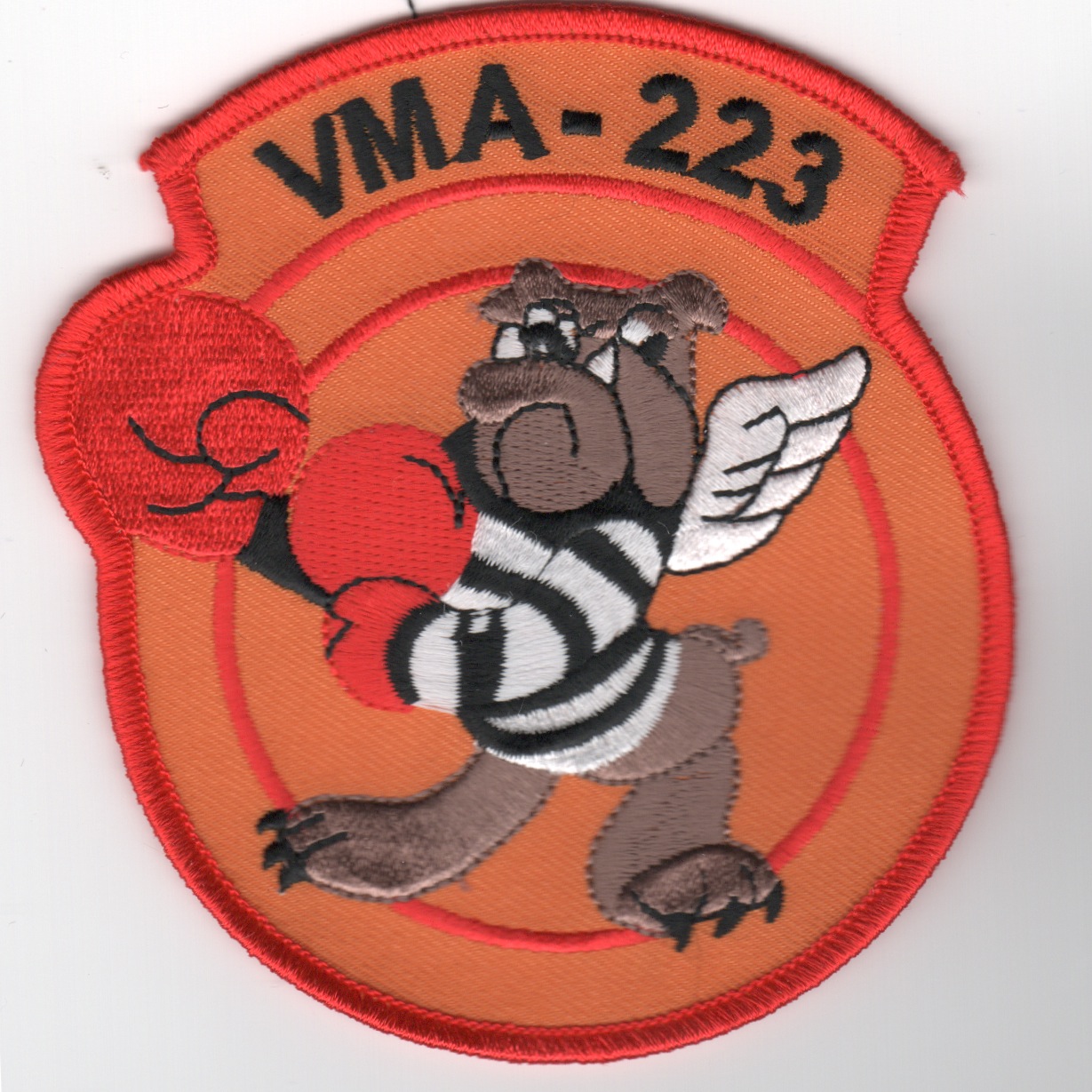 VMA-233 Squadron Patch Plastic Backing 