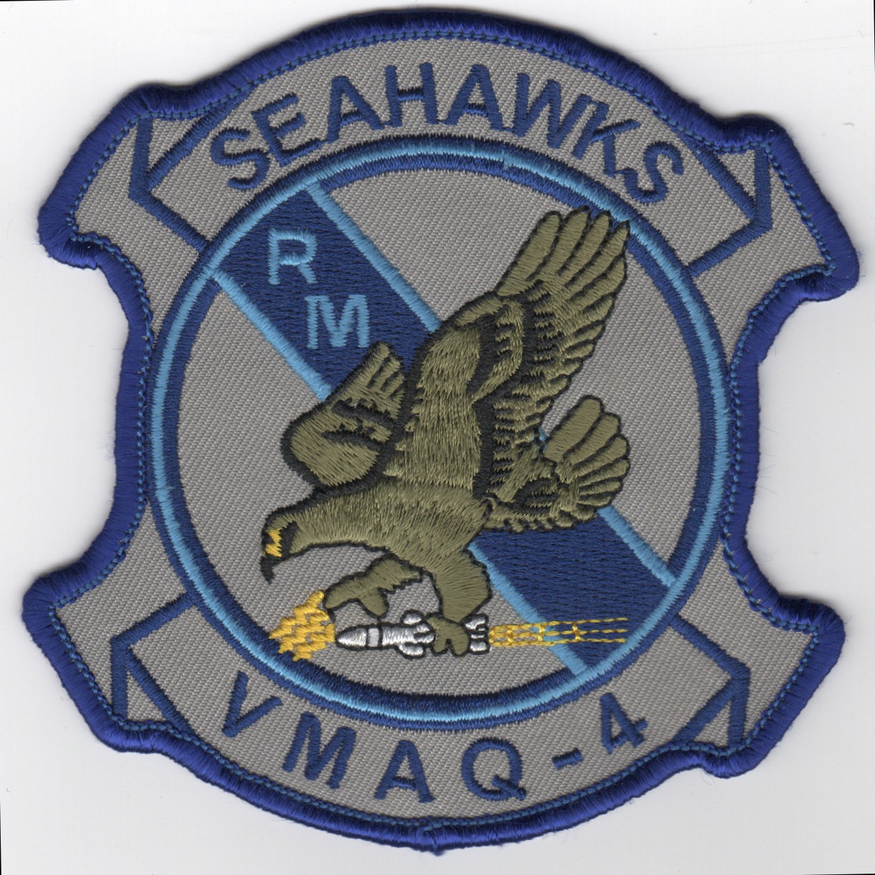 VMAQ-4 'RMS' Squadron Patch (Blue/Gray)