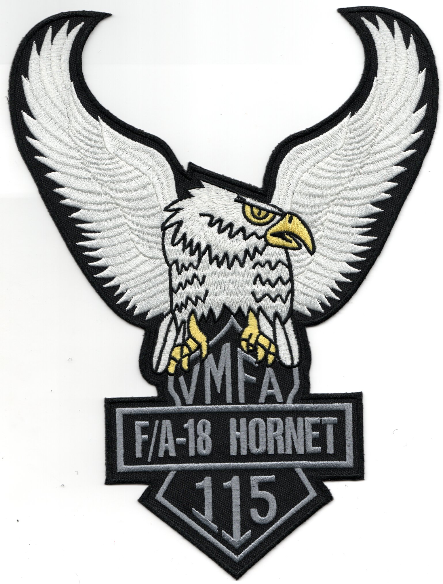 VMFA-115 F/A-18 Backpatch (ONE-piece/LARGE)