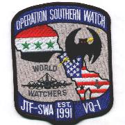 VQ-1 JTF-SWA OSW '91 Det Patch
