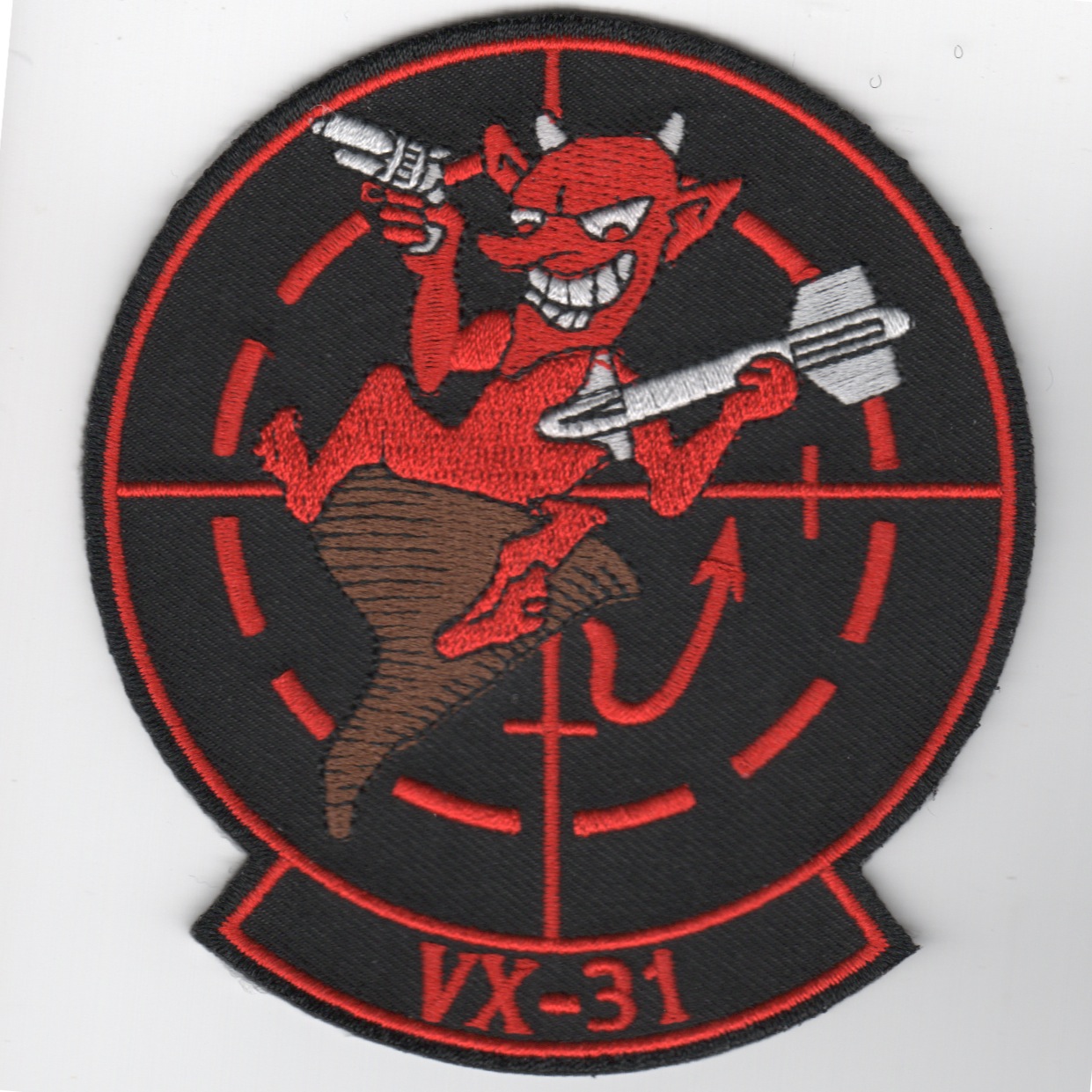 VX-31 Squadron Patch (Black/WITH Velcro)