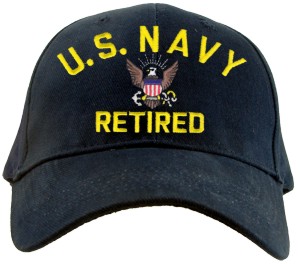 US NAVY RETIRED Ballcaps