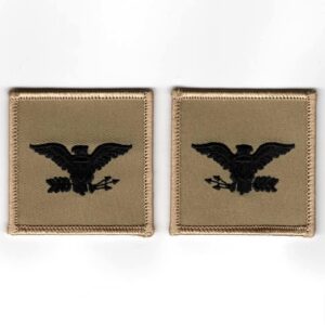 (ALL FORCES) DESERT FLIGHT SUIT RANK Patches